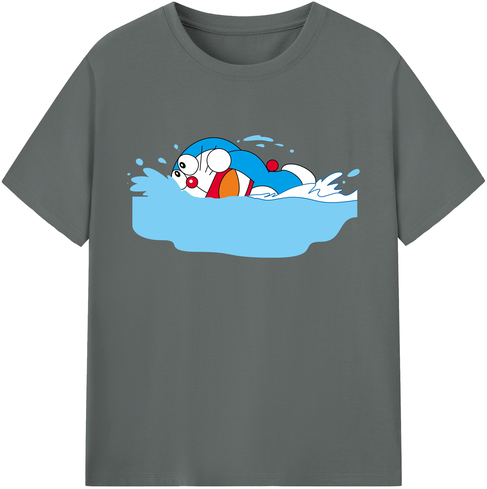 （画像用） ドラえもん Doraemon 綿100％ メンズ半袖Tシャツ｜肌触りやわらか＆通気性